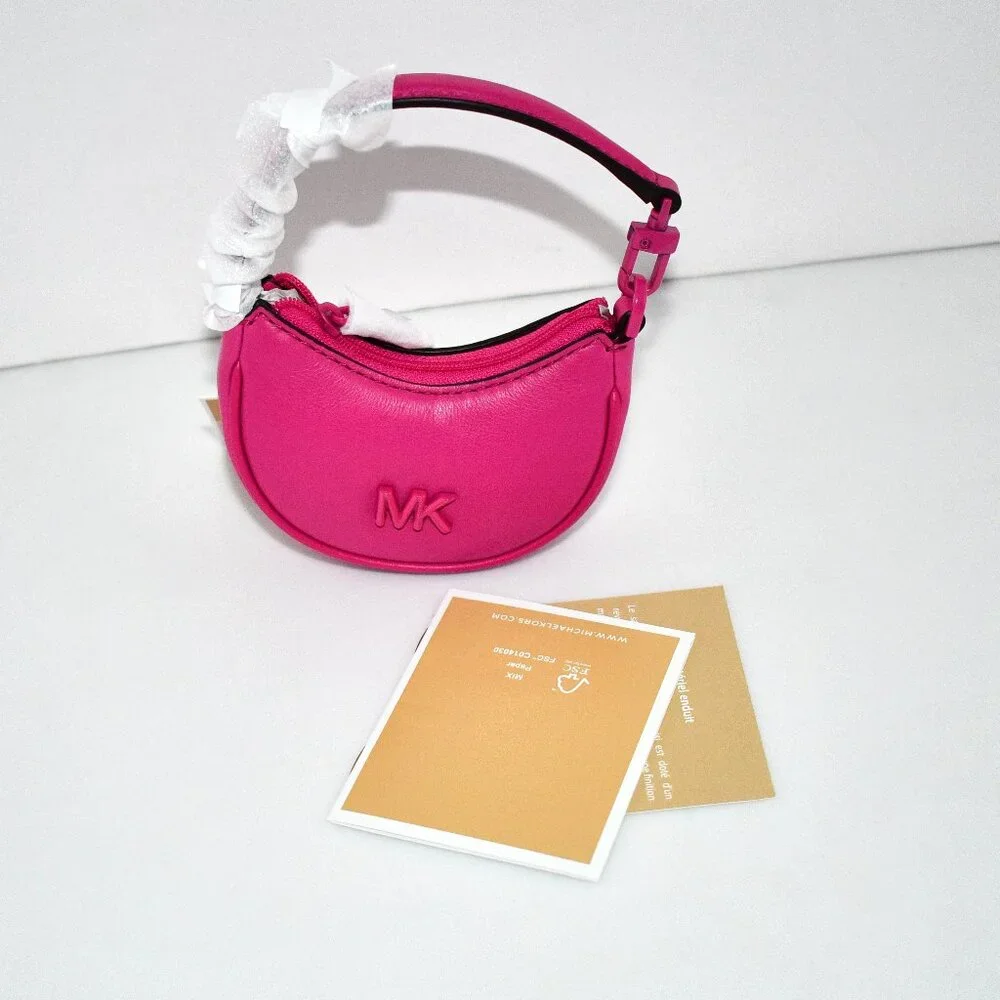 Michael Kors Kyla Bag Charm in Wild Berry #32T5T8QC1L NWT  Details:  Silky smoot